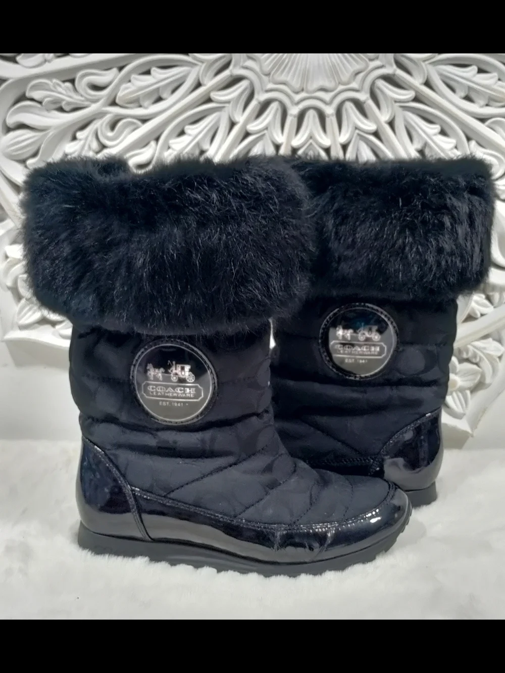 Coach cozy signature
